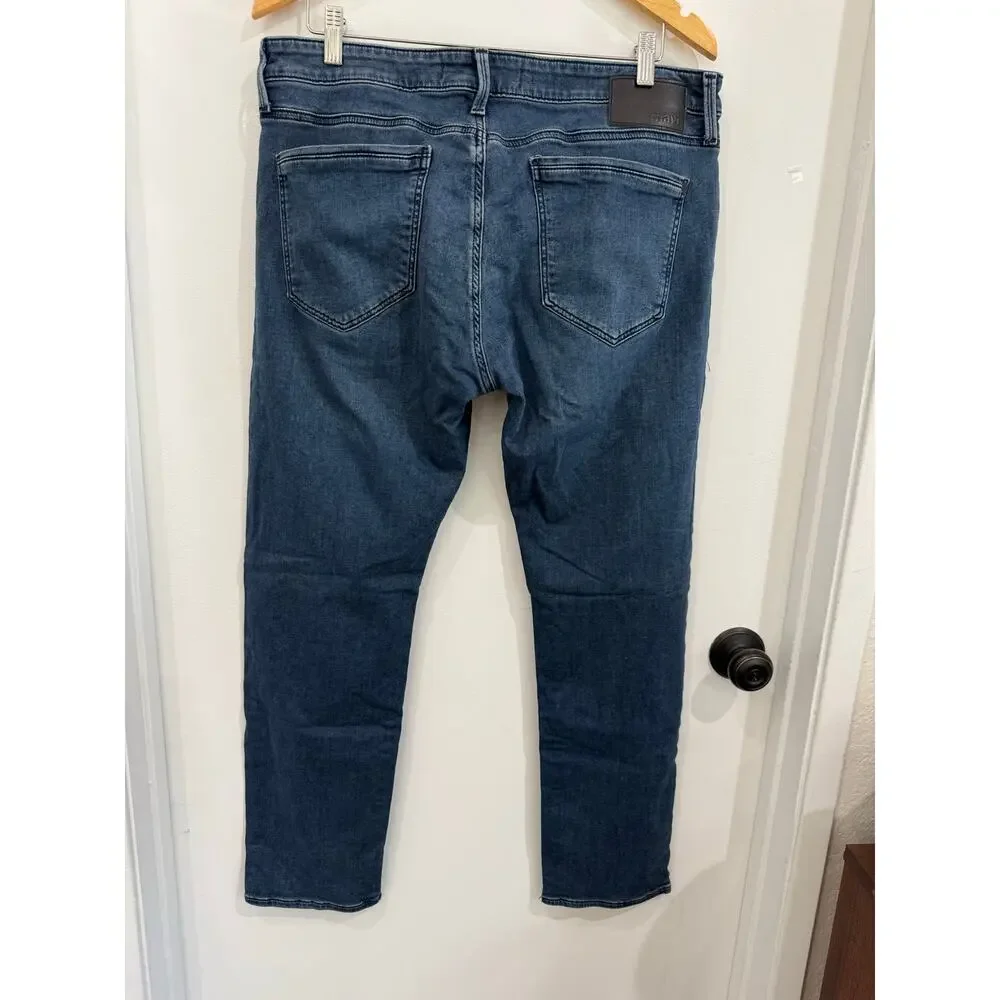 Mavi Jake Slim Leg Athletic Denim Jeans Men’s 35x30 Medium Wash Stretch Preppy